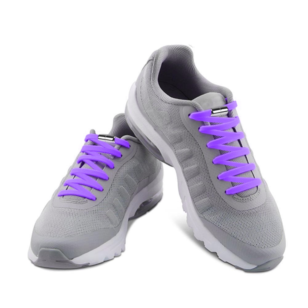 Casual Elastic Lock No-Tie Shoelaces Purple