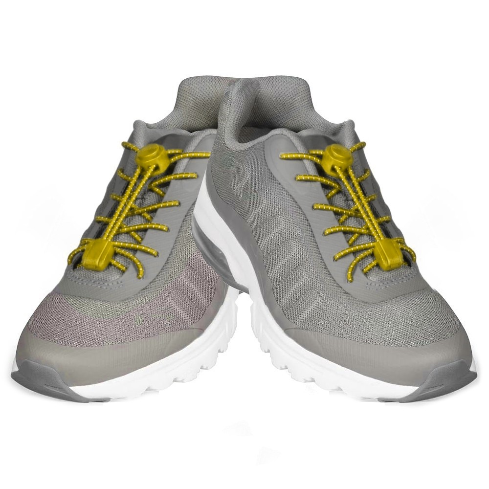 Casual Nylon Lock No-Tie Shoelaces Yellow