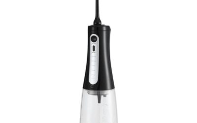 Cordless Water Flosser Portable Dental Oral Irrigator 8 Tips Black