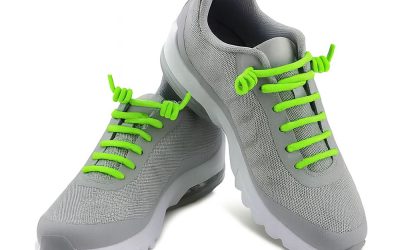 Elastic Curly Spring Spiral No-Tie Shoelaces Green
