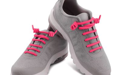 Elastic Curly Spring Spiral No-Tie Shoelaces Pink