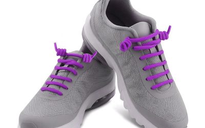 Elastic Curly Spring Spiral No-Tie Shoelaces Purple
