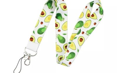 Lanyard Polyester Cruise Travel ID Avocado Love