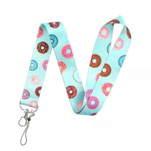 Lanyard Polyester Cruise Travel ID Donuts