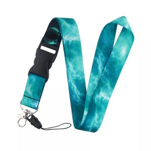 Lanyard Polyester Cruise Travel ID Ocean Turquoise