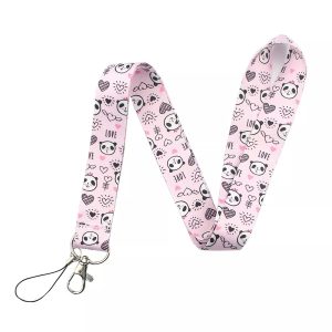 Lanyard Polyester Cruise Travel ID Panda Love