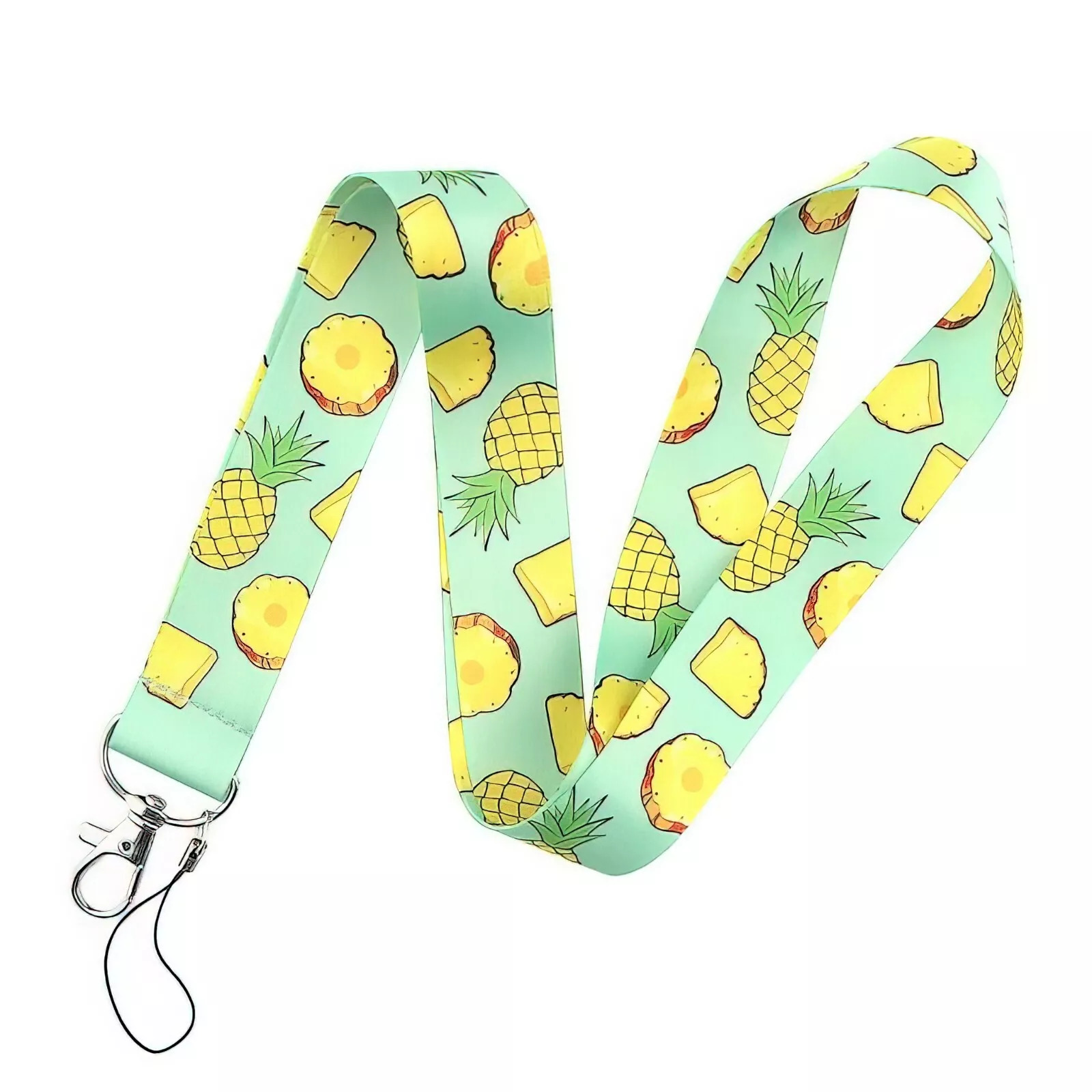 Lanyard Polyester Cruise Travel ID Pineapples