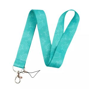 Lanyard Polyester Cruise Travel ID Sea Turtles Turquoise