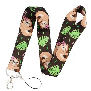 Lanyard Polyester Cruise Travel ID Sloths v2